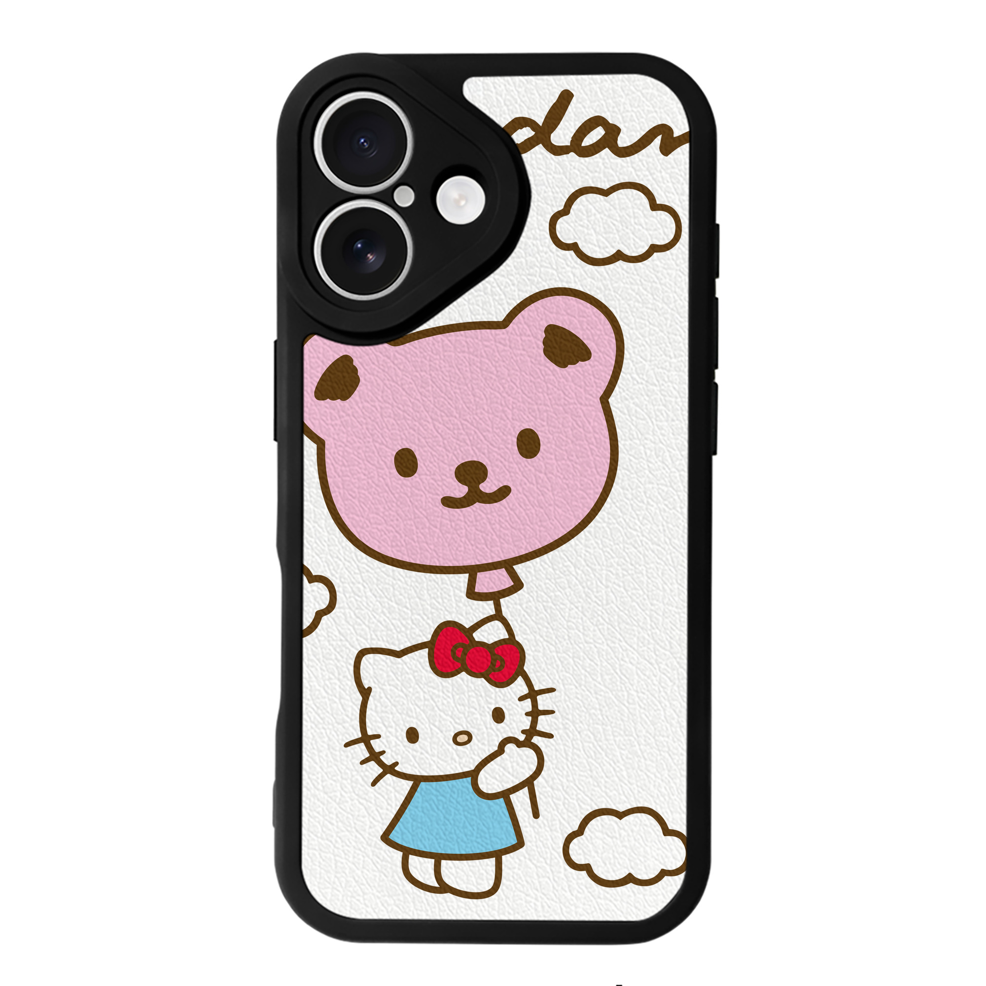（画像用） Hello Kitty ハローキティ 【iPhone 16シリーズ対応】シリコンスマホケース（レザー調） 材質：シリコン